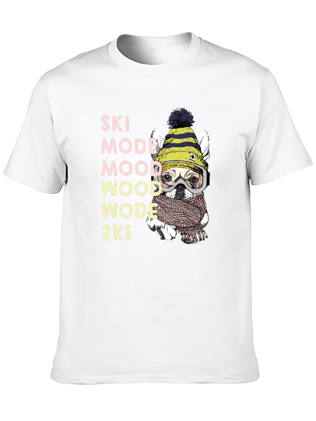 Ski Mode Dog T-Shirt