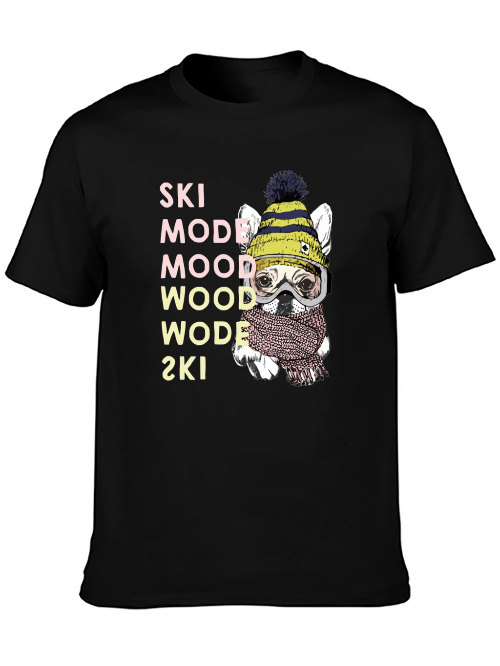 Ski Mode Dog T-Shirt
