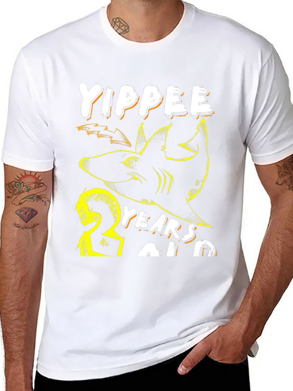 Yippee 23 Years Old Shark Birthday Tee