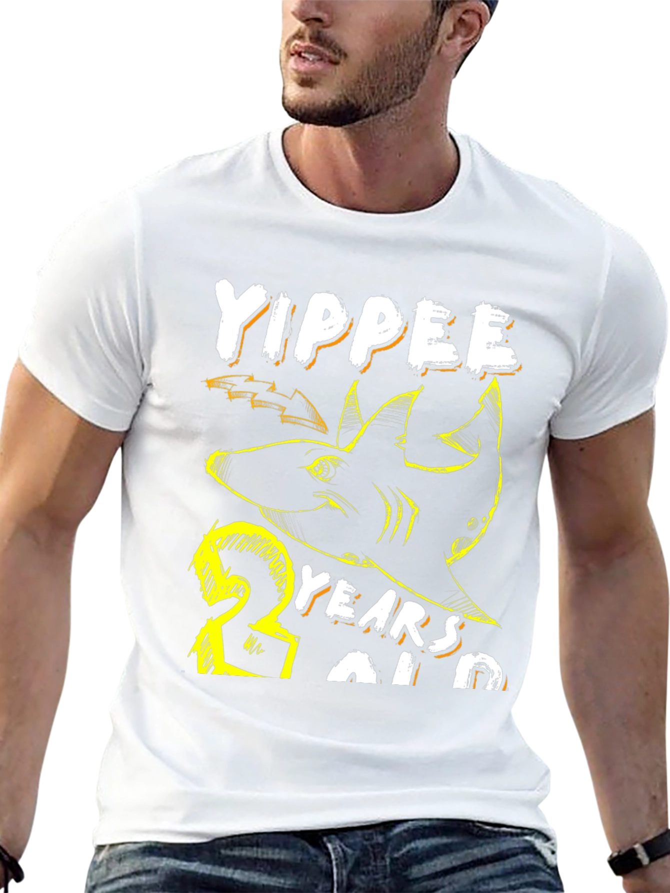 Yippee 23 Years Old Shark Birthday Tee