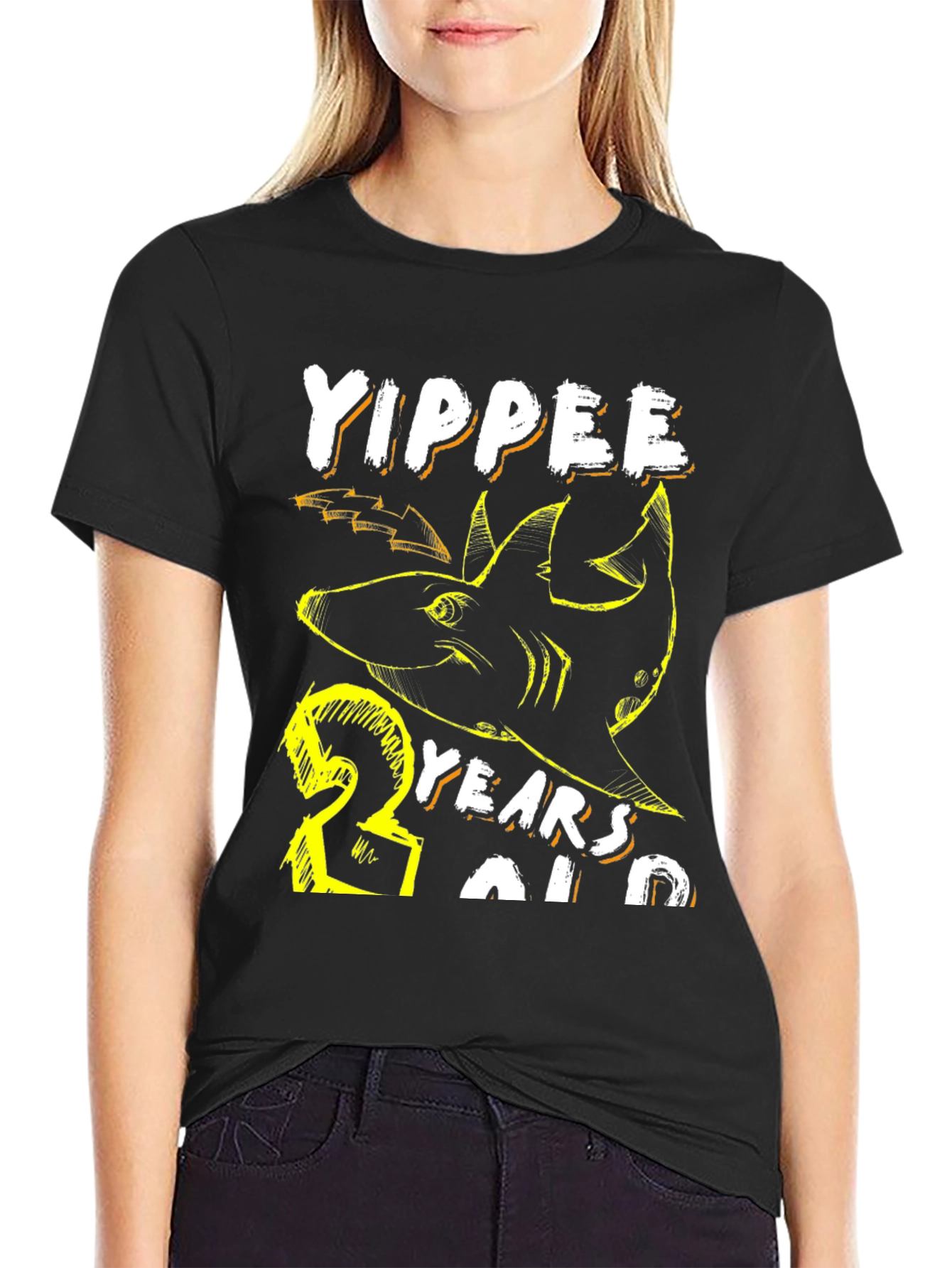 Yippee 23 Years Old Shark Birthday Tee
