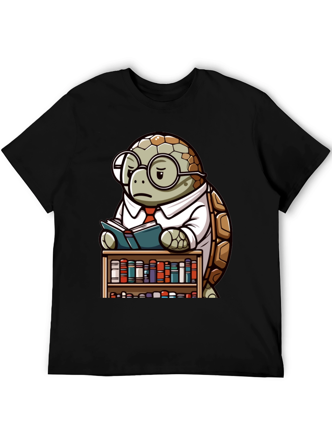 Smart Turtle Graphic T-Shirt - Book Lover Tee