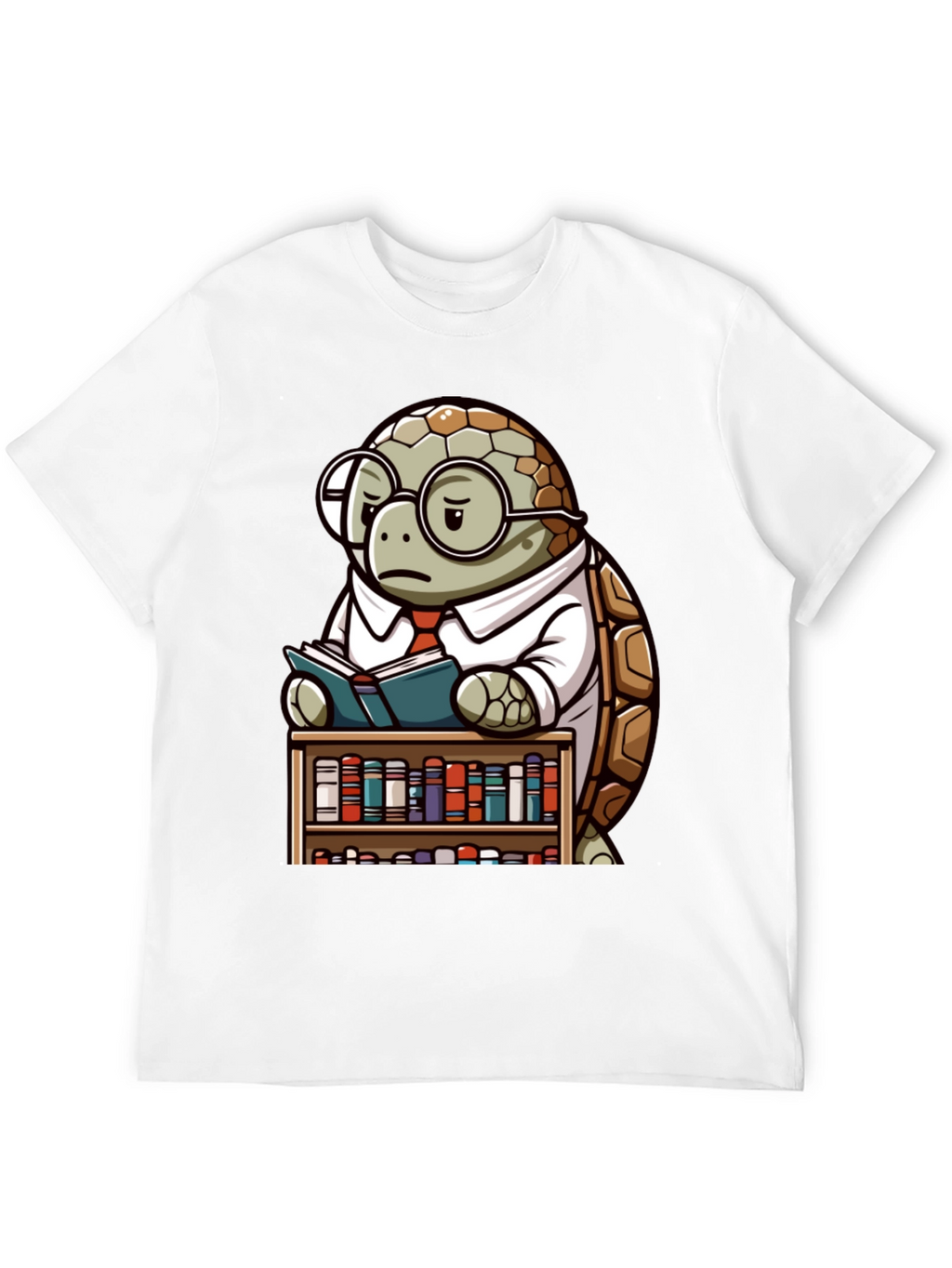Smart Turtle Graphic T-Shirt - Book Lover Tee