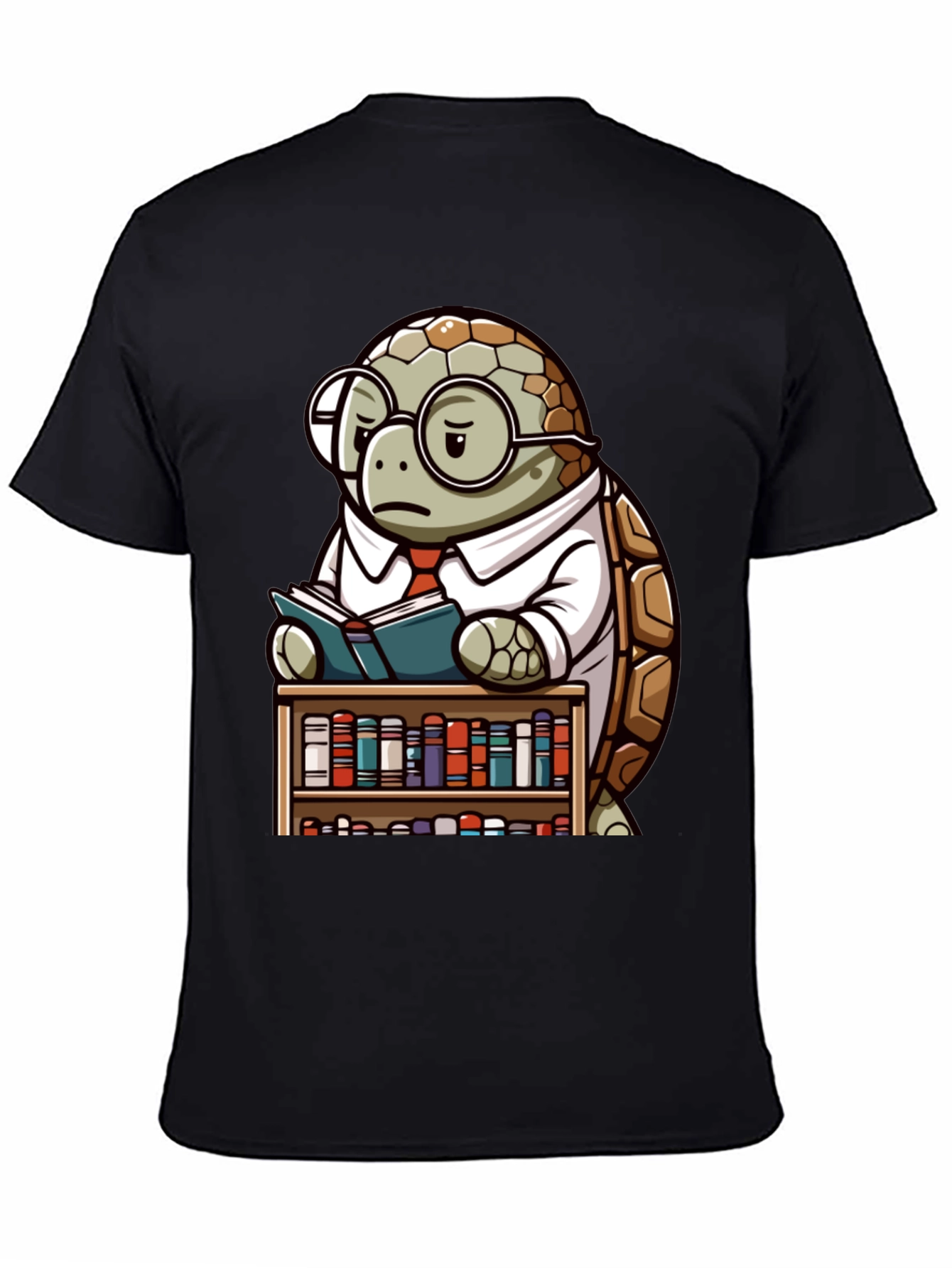 Smart Turtle Graphic T-Shirt - Book Lover Tee
