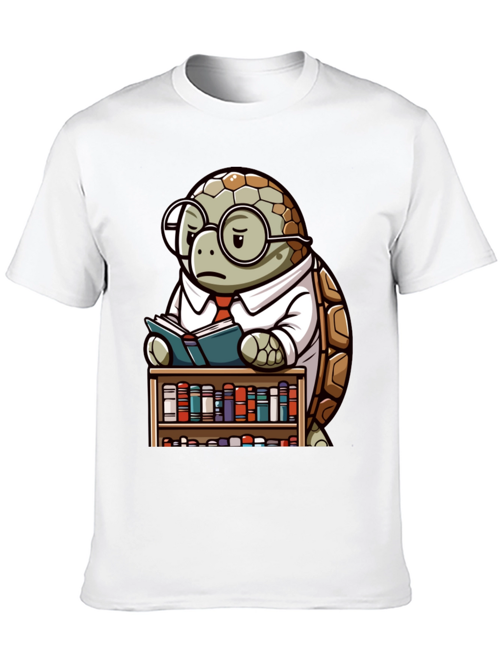 Smart Turtle Graphic T-Shirt - Book Lover Tee