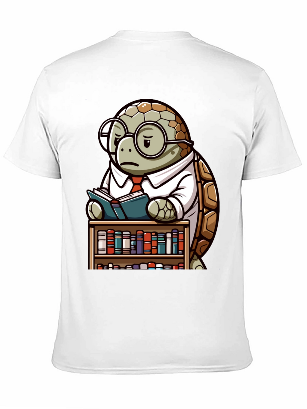 Smart Turtle Graphic T-Shirt - Book Lover Tee