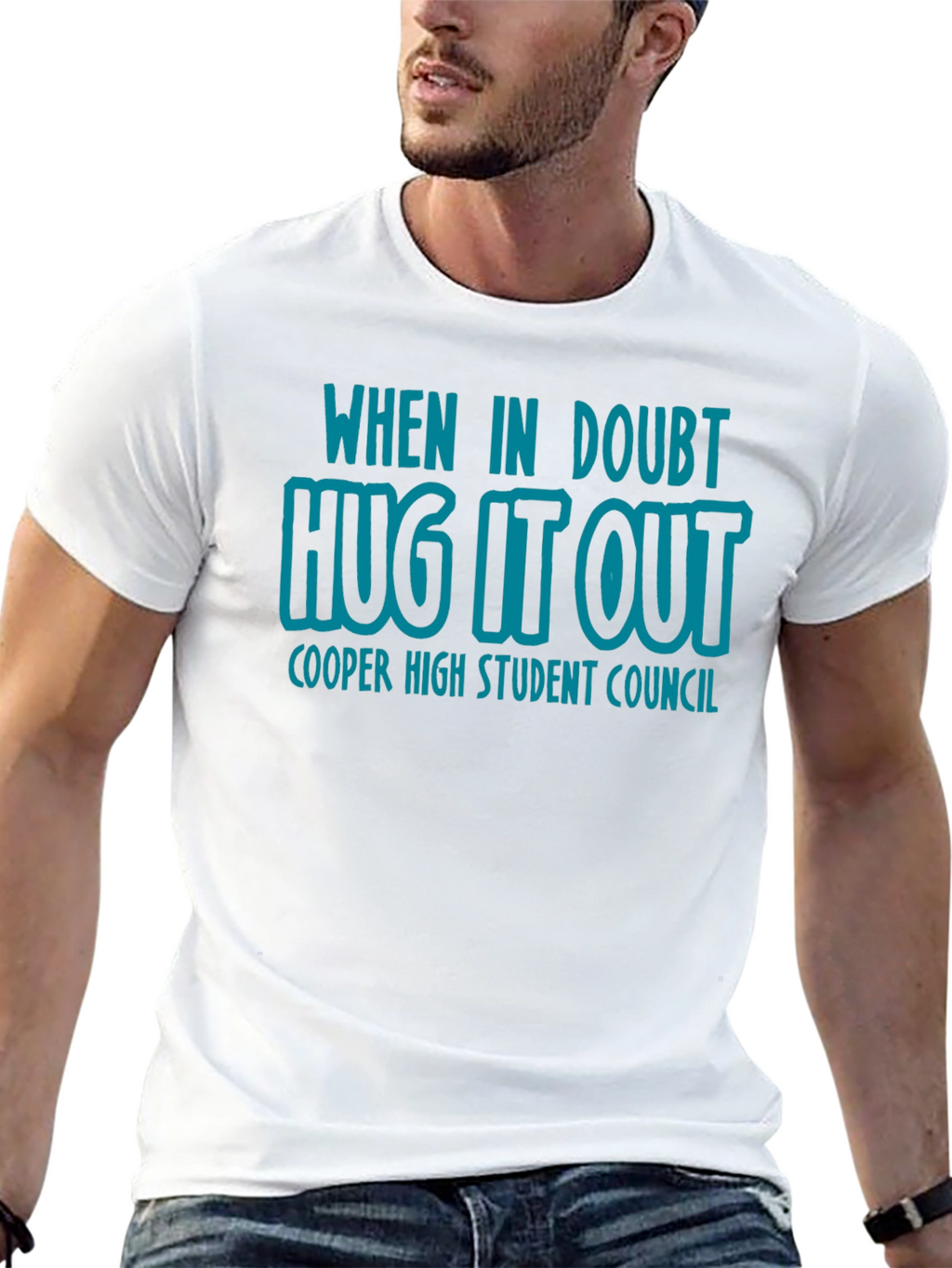 Hug It Out T-Shirt - Cooper High Student Council