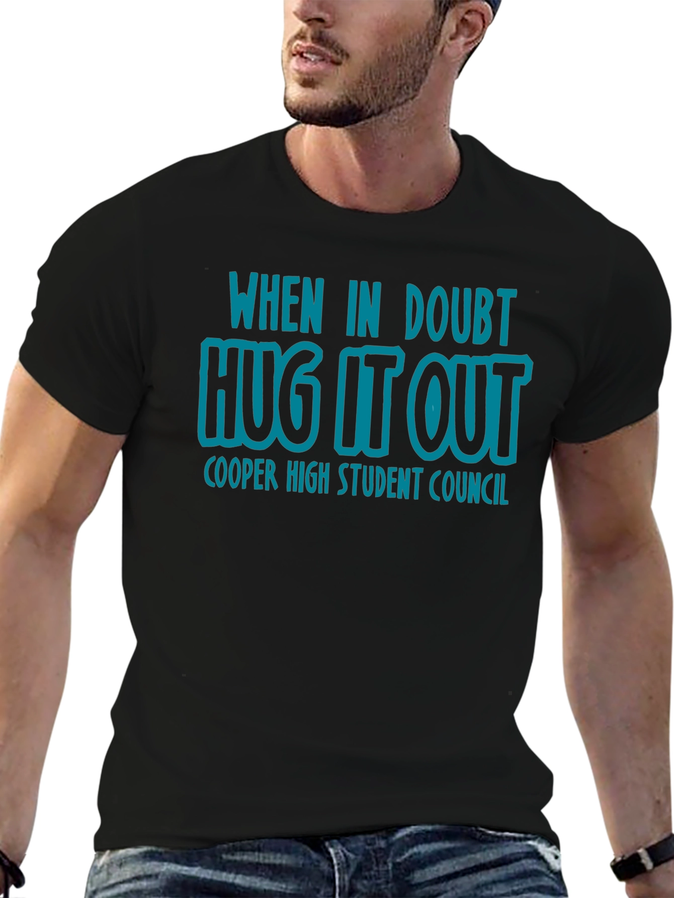 Hug It Out T-Shirt - Cooper High Student Council