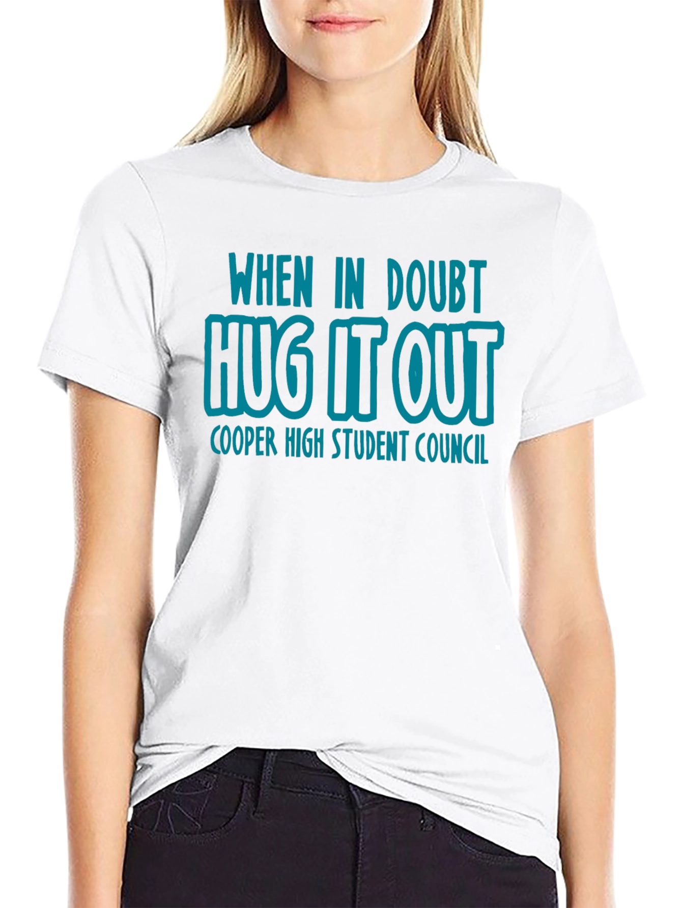 Hug It Out T-Shirt - Cooper High Student Council