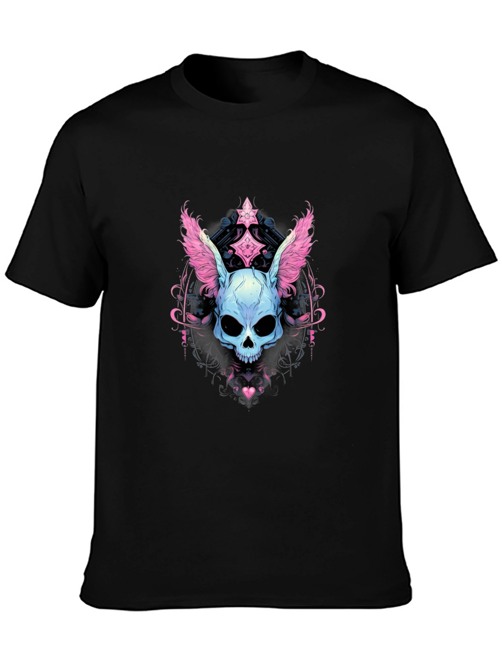 Skull Bunny Graphic Tee - Unique Design
