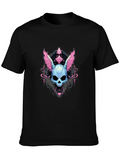 Skull Bunny Graphic Tee - Unique Design