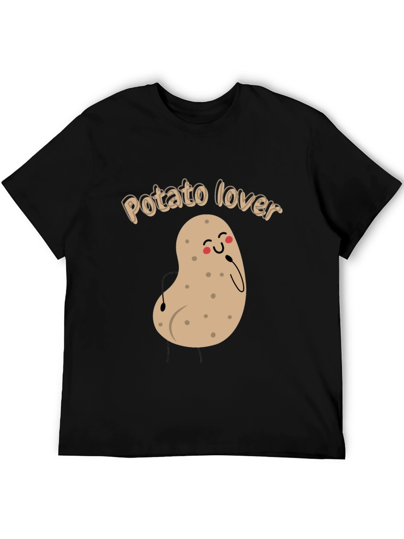 Potato Lover Black T-Shirt