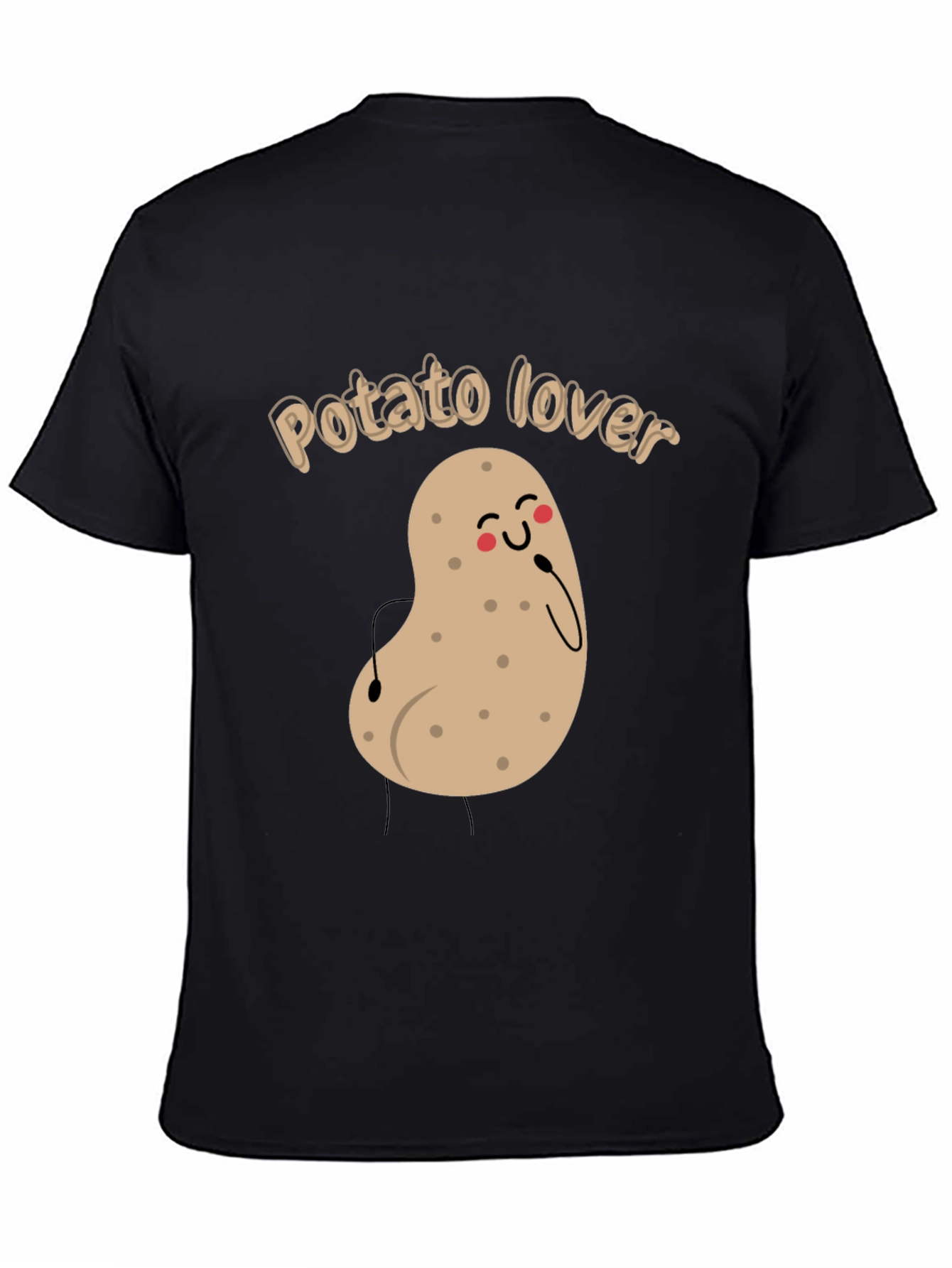 Potato Lover Black T-Shirt