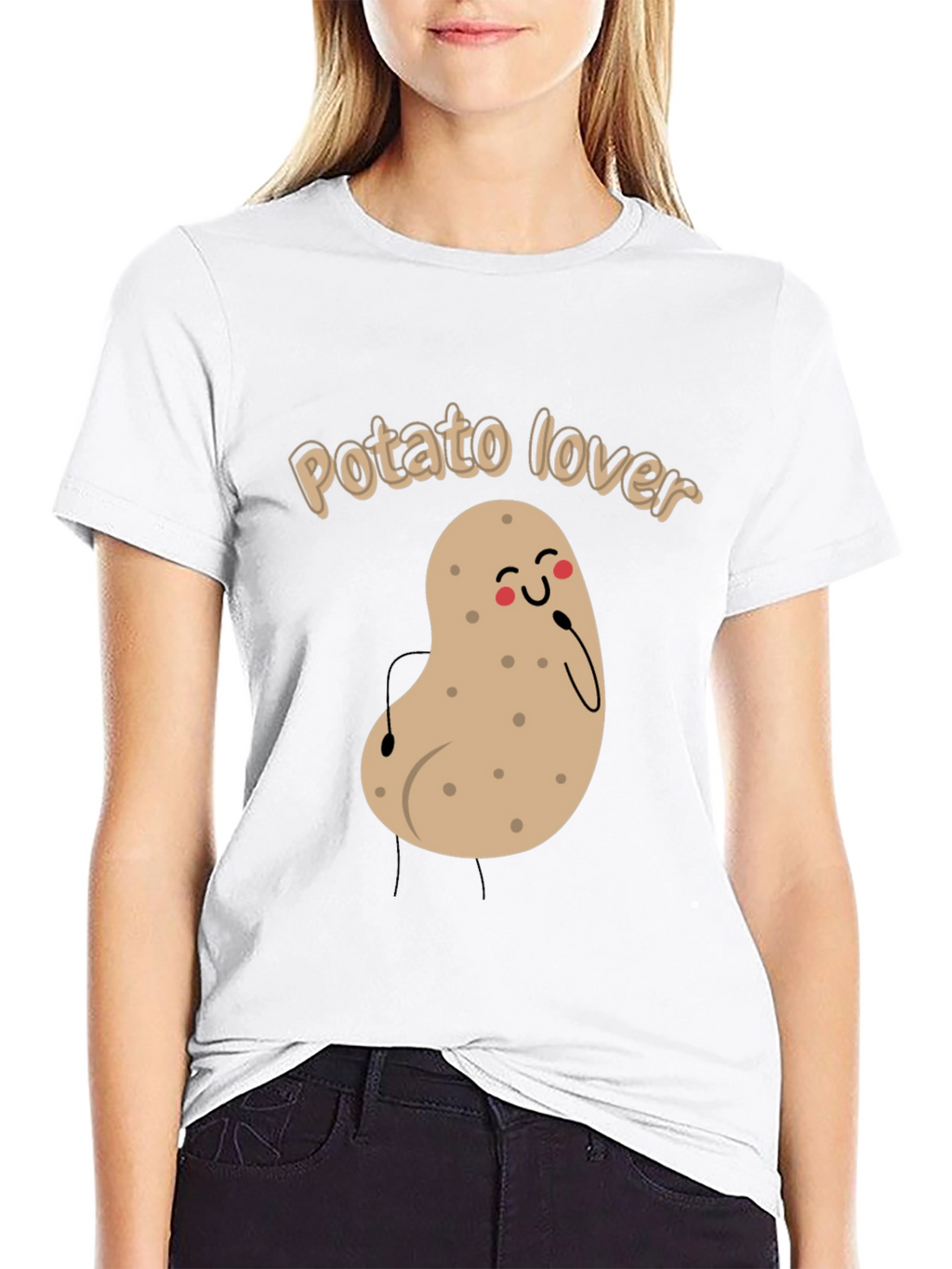 Potato Lover Black T-Shirt