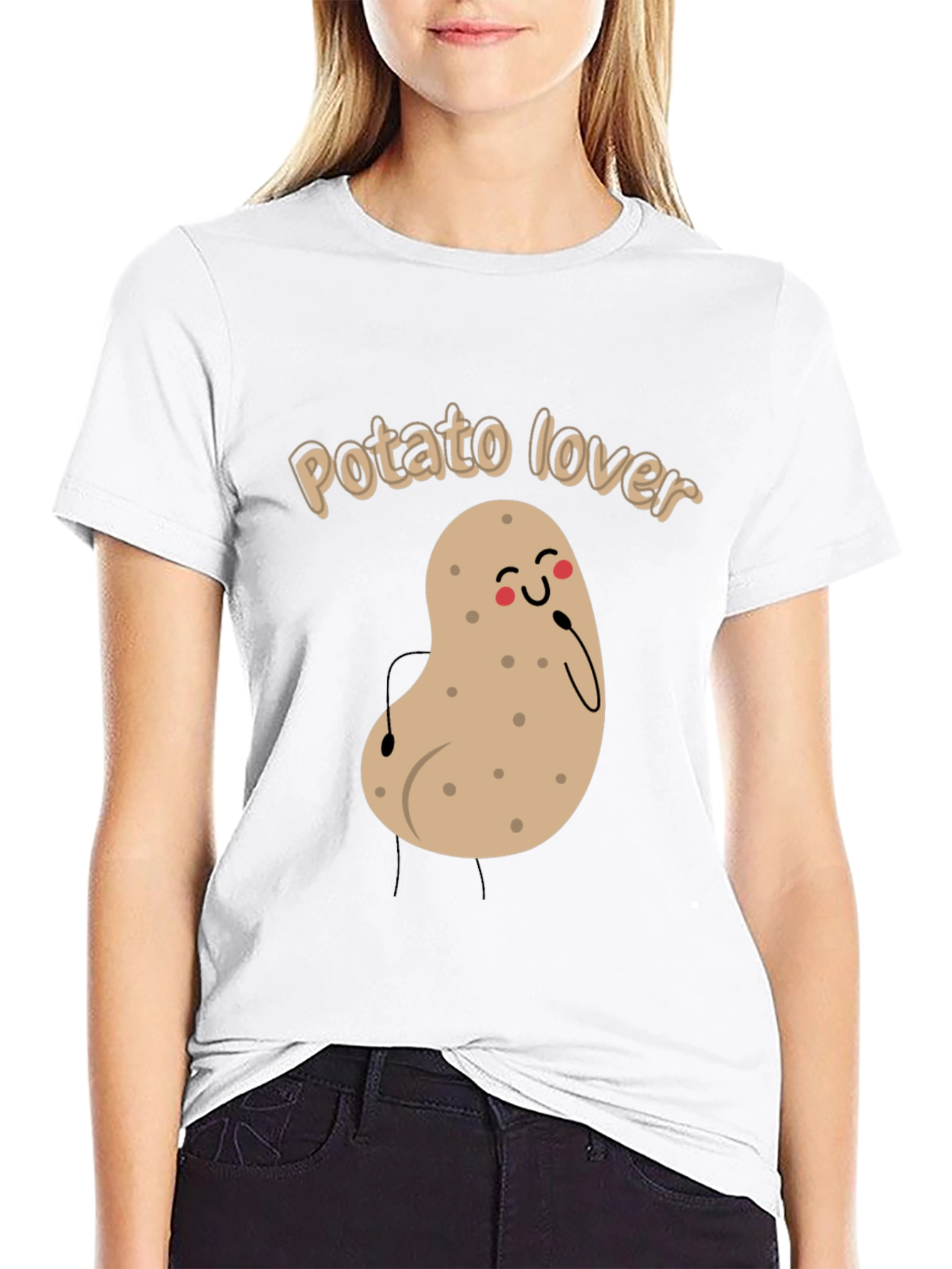Potato Lover Black T-Shirt