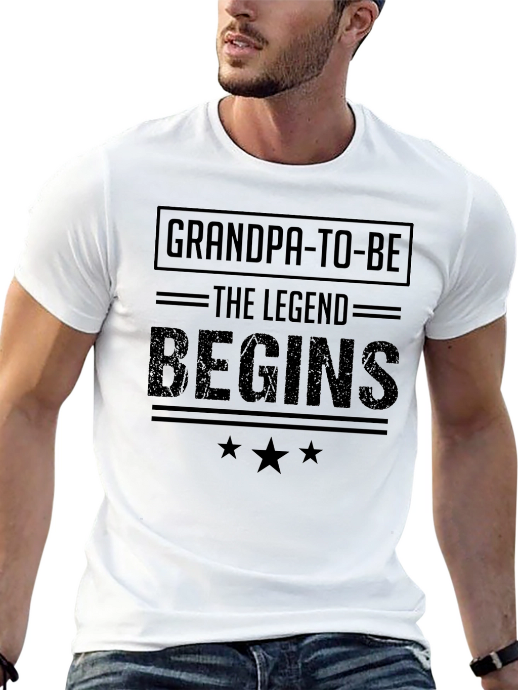 Grandpa-To-Be Legend Begins T-Shirt