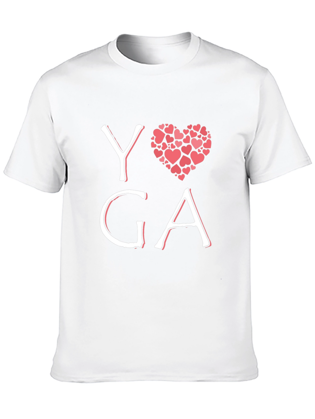 Yoga Heart Graphic Black T-Shirt