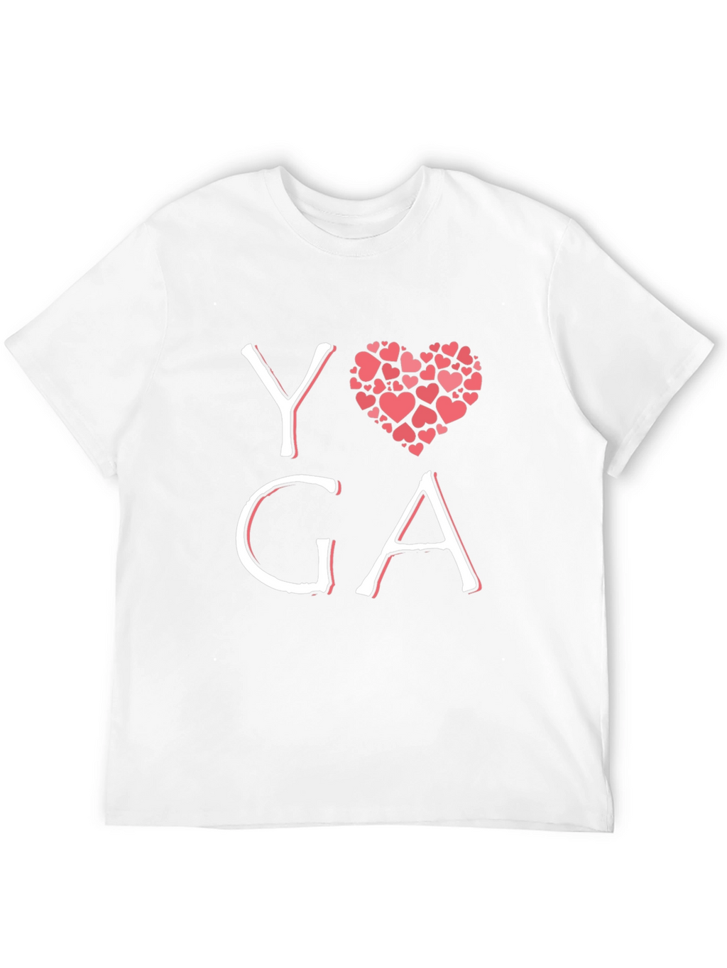 Yoga Heart Graphic Black T-Shirt