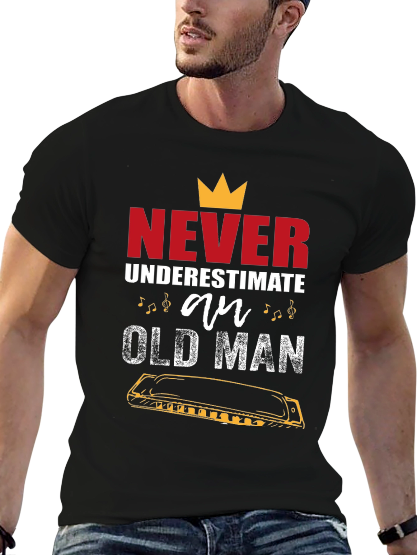 Never Underestimate an Old Man T-Shirt