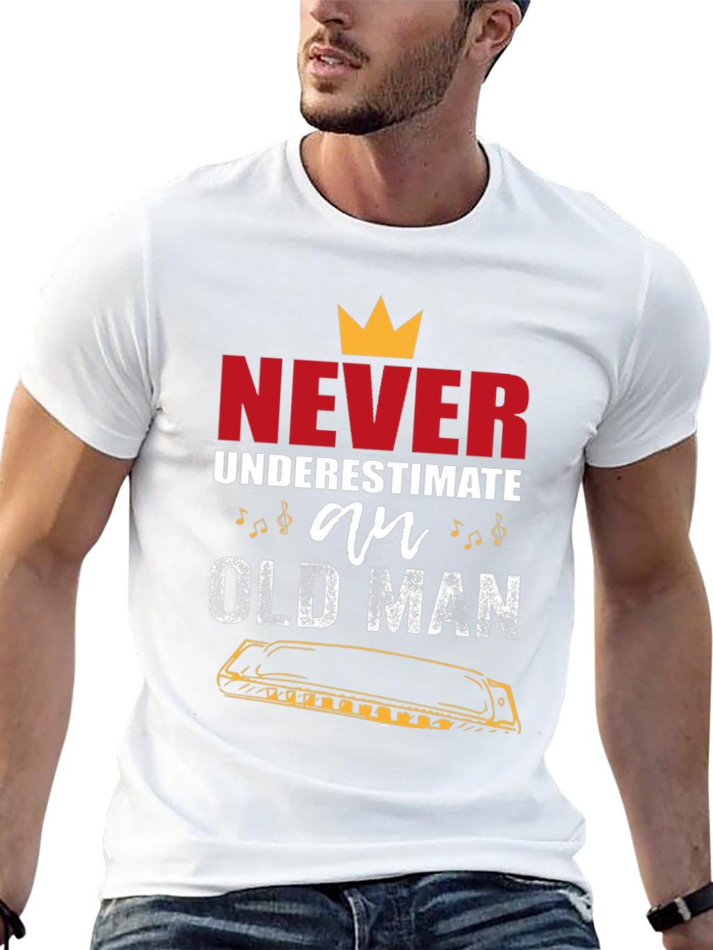 Never Underestimate an Old Man T-Shirt