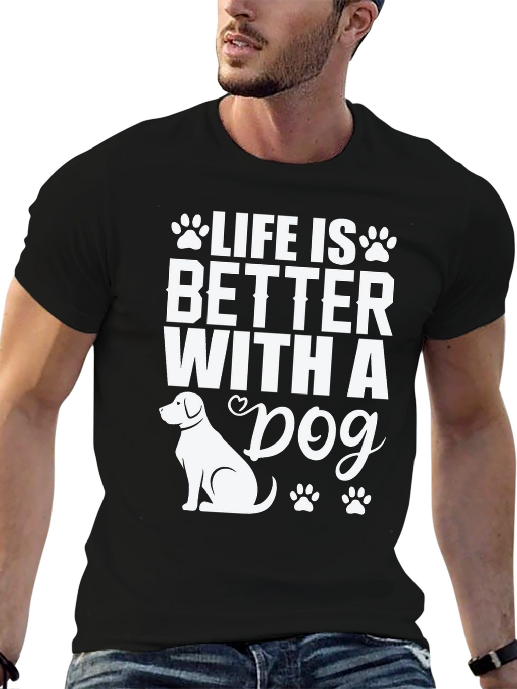 Life is Better with a Dog Graphic Tee