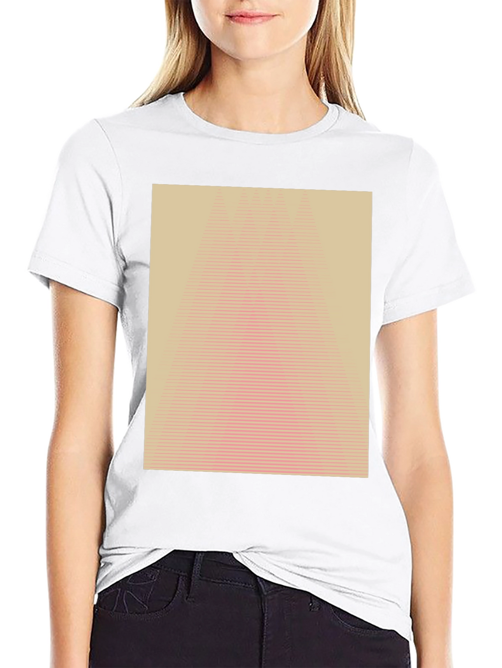 Geometric Illusion Tee - Modern Abstract Design