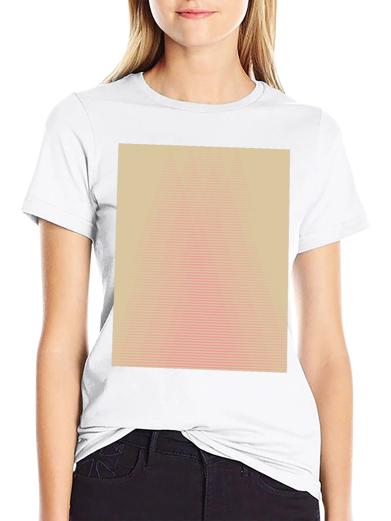 Geometric Illusion Tee - Modern Abstract Design