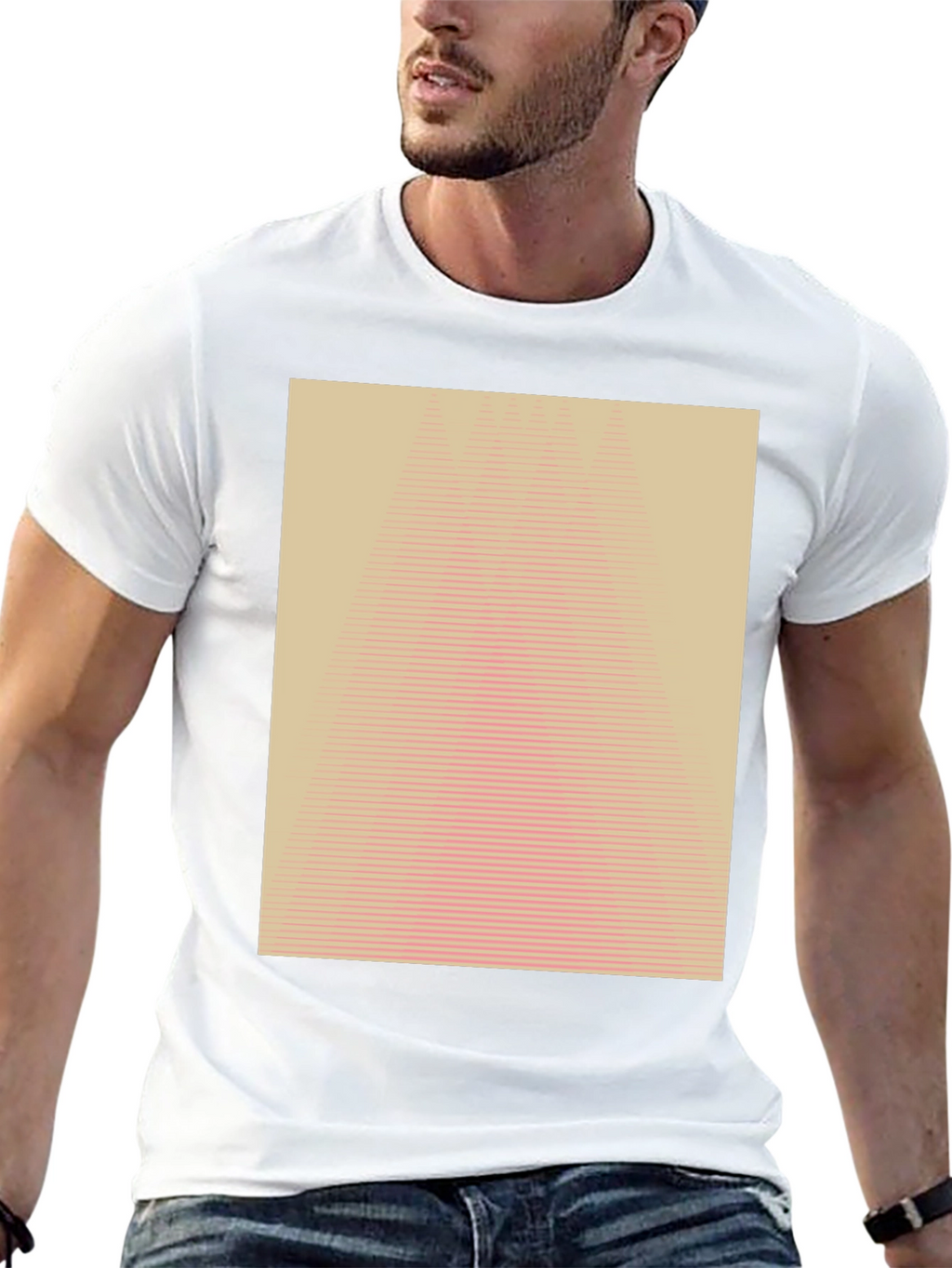 Geometric Illusion Tee - Modern Abstract Design