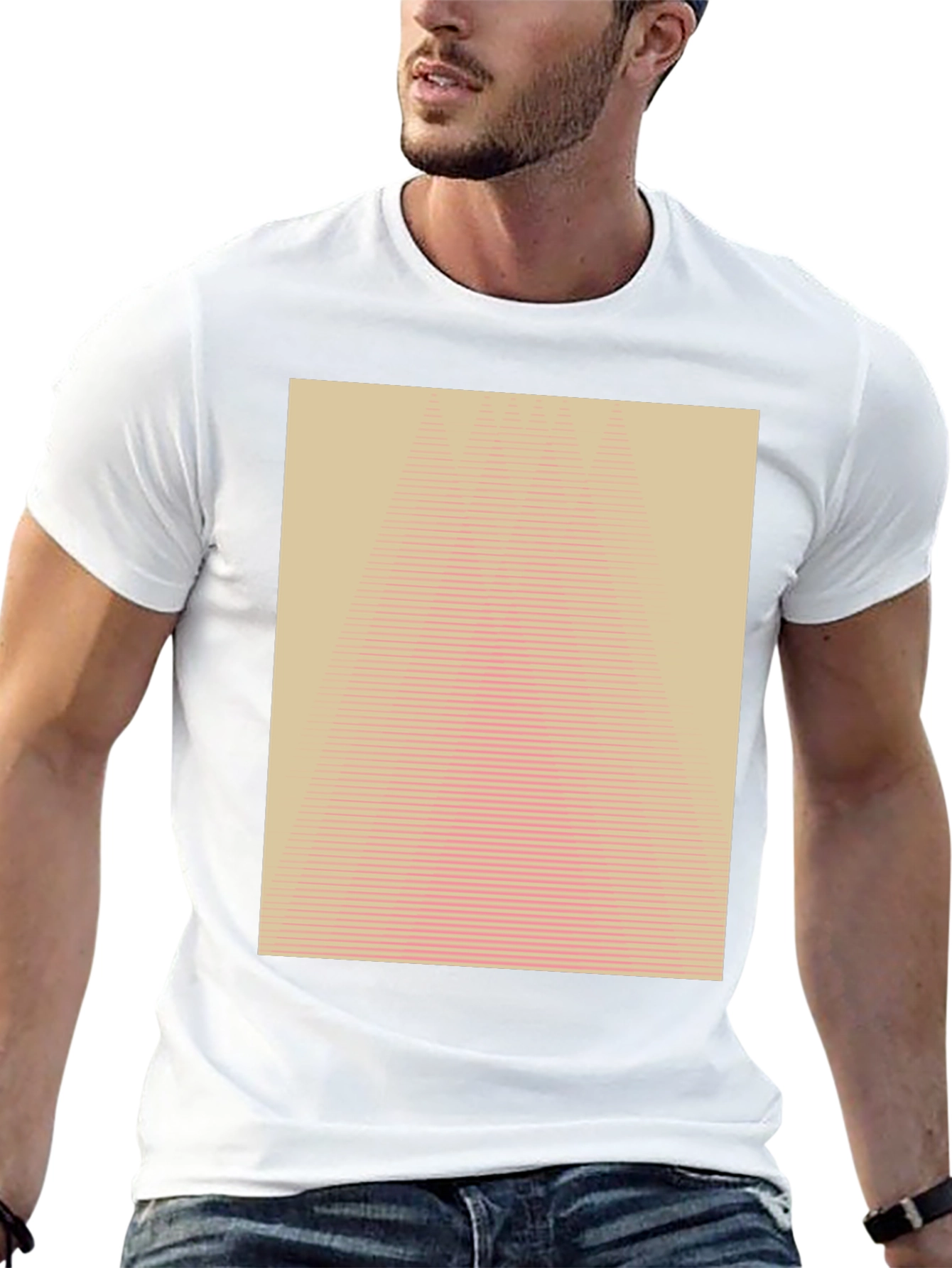 Geometric Illusion Tee - Modern Abstract Design