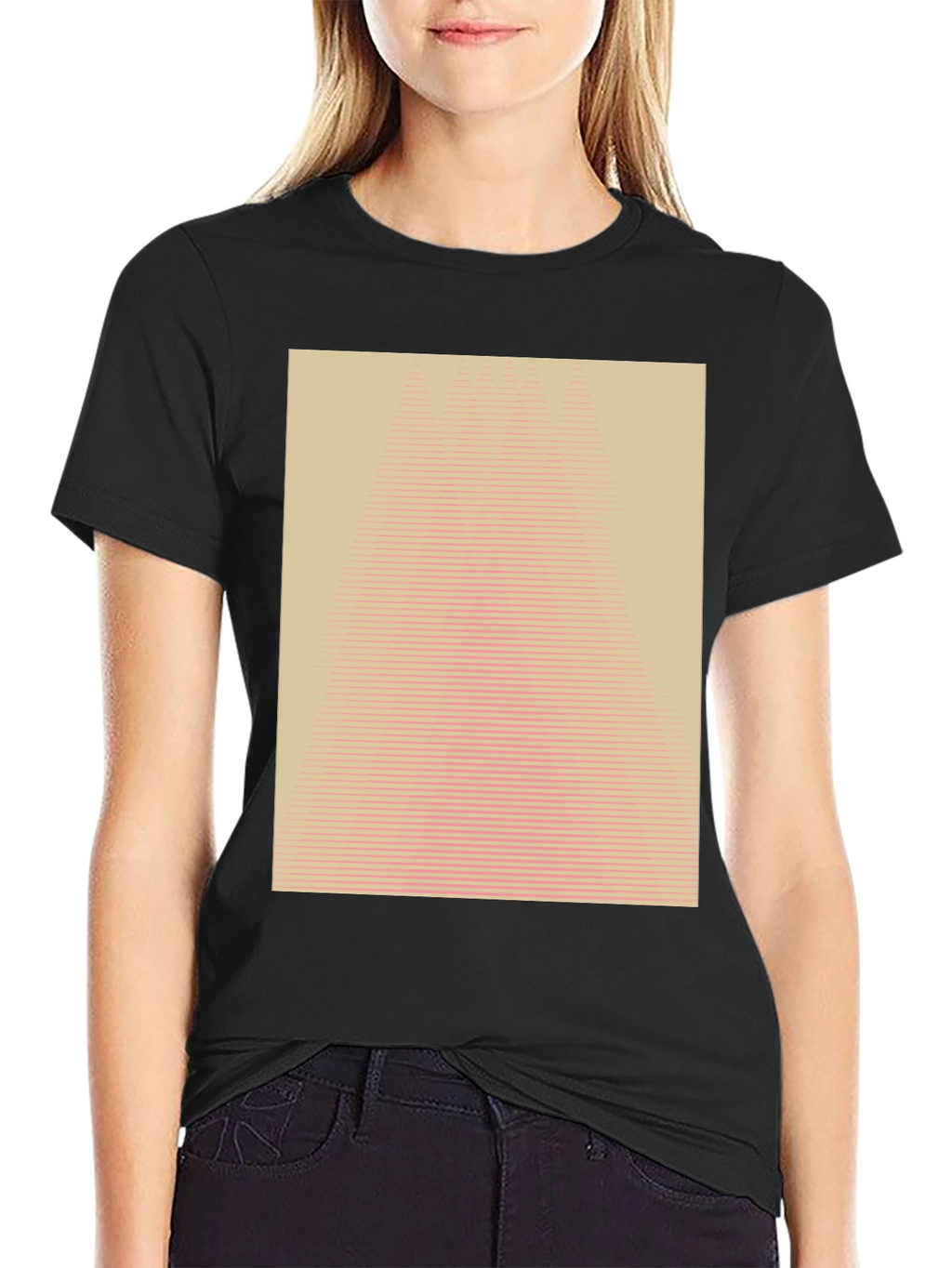 Geometric Illusion Tee - Modern Abstract Design