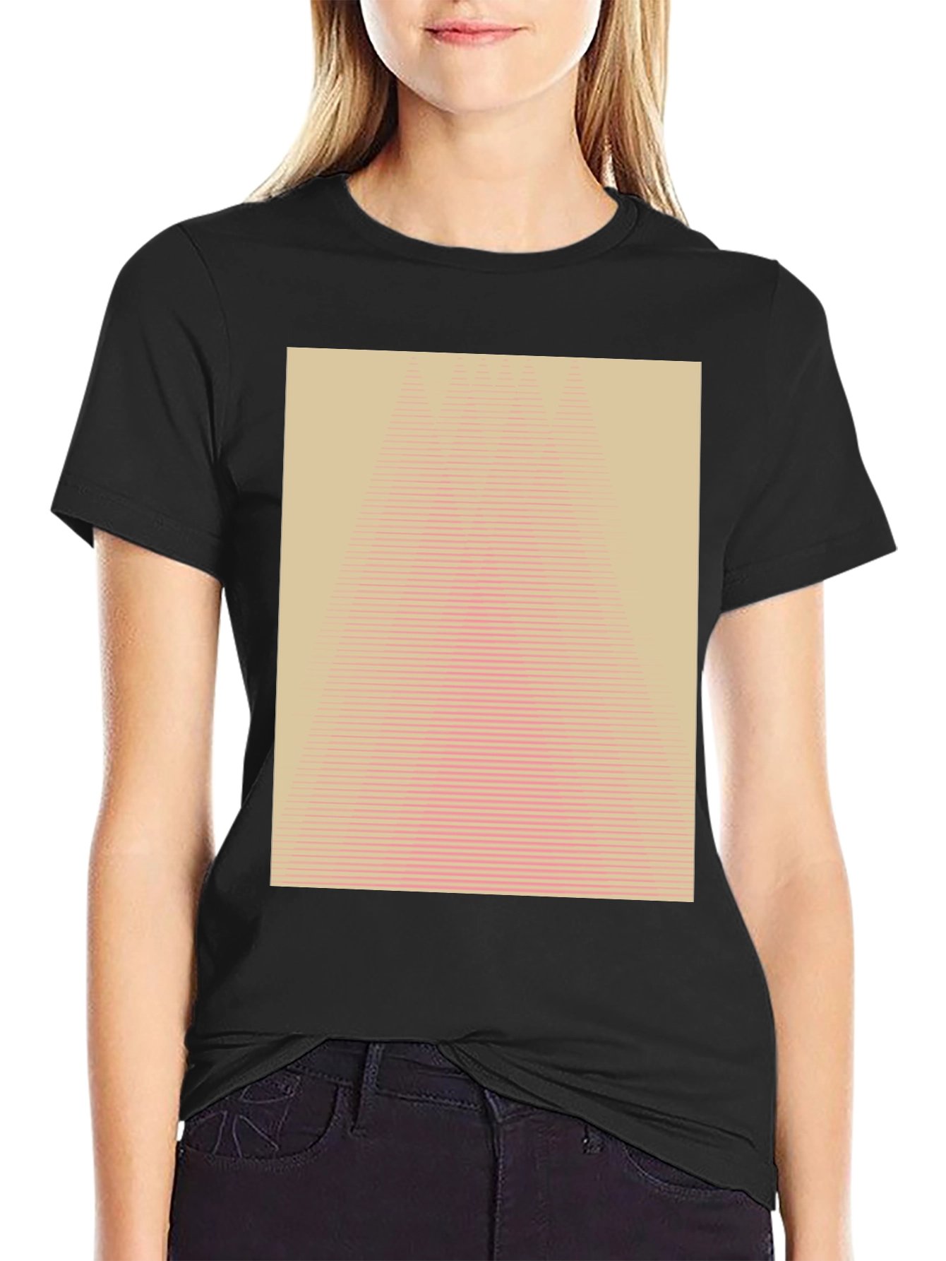 Geometric Illusion Tee - Modern Abstract Design