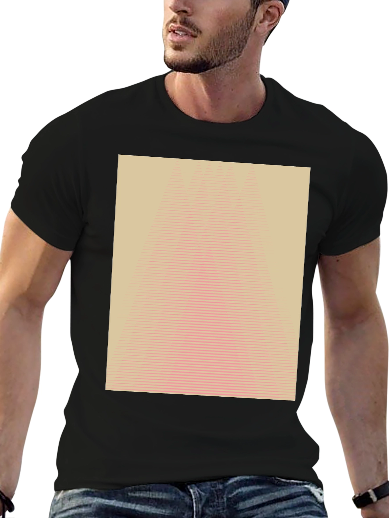 Geometric Illusion Tee - Modern Abstract Design