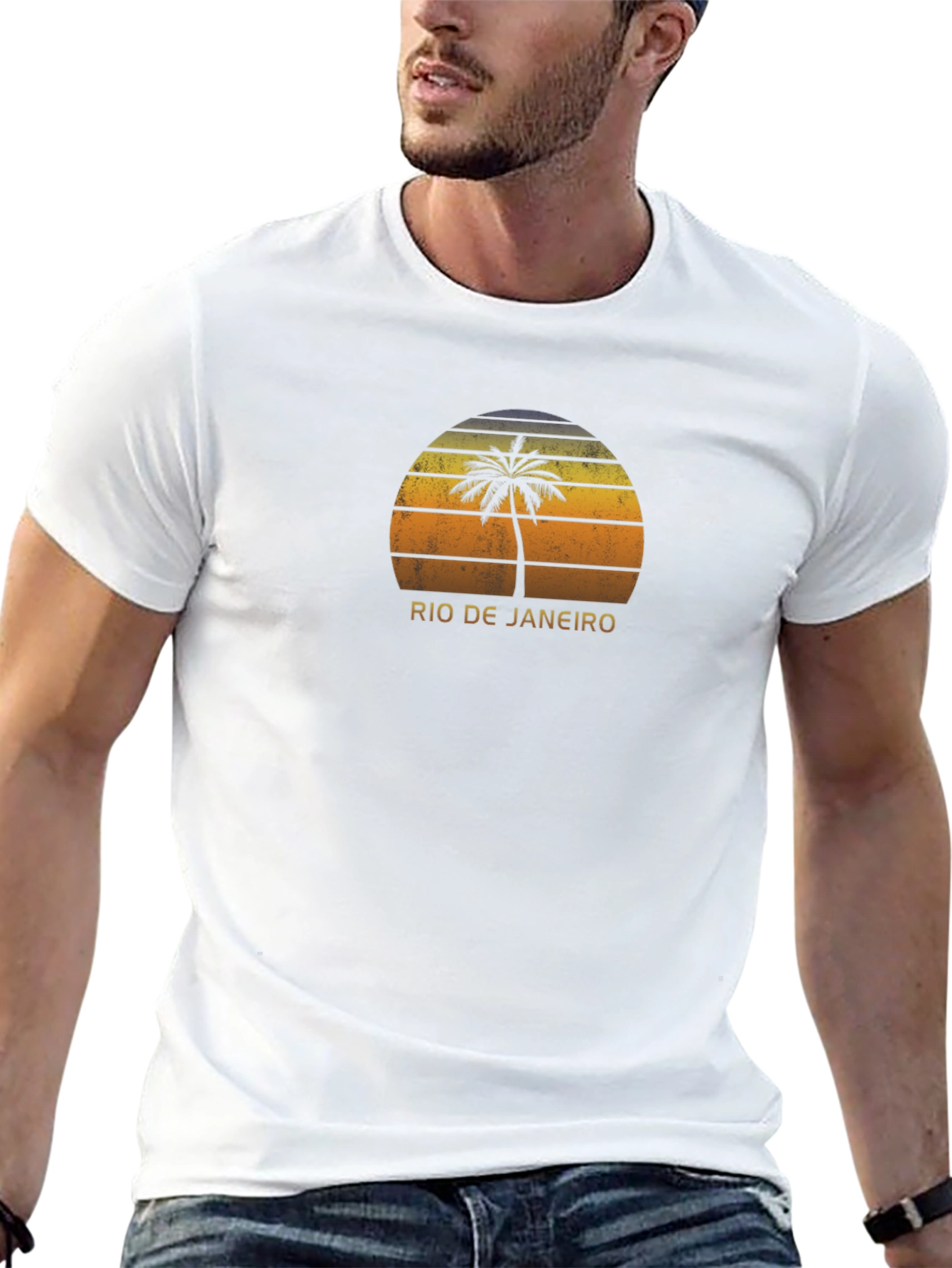 Rio de Janeiro Palm Tree Graphic Tee