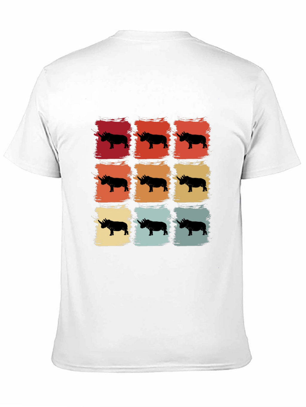 Retro Rhino Silhouette T-Shirt