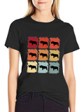 Retro Rhino Silhouette T-Shirt
