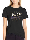 Dare to Be Different Graphic Black Tee