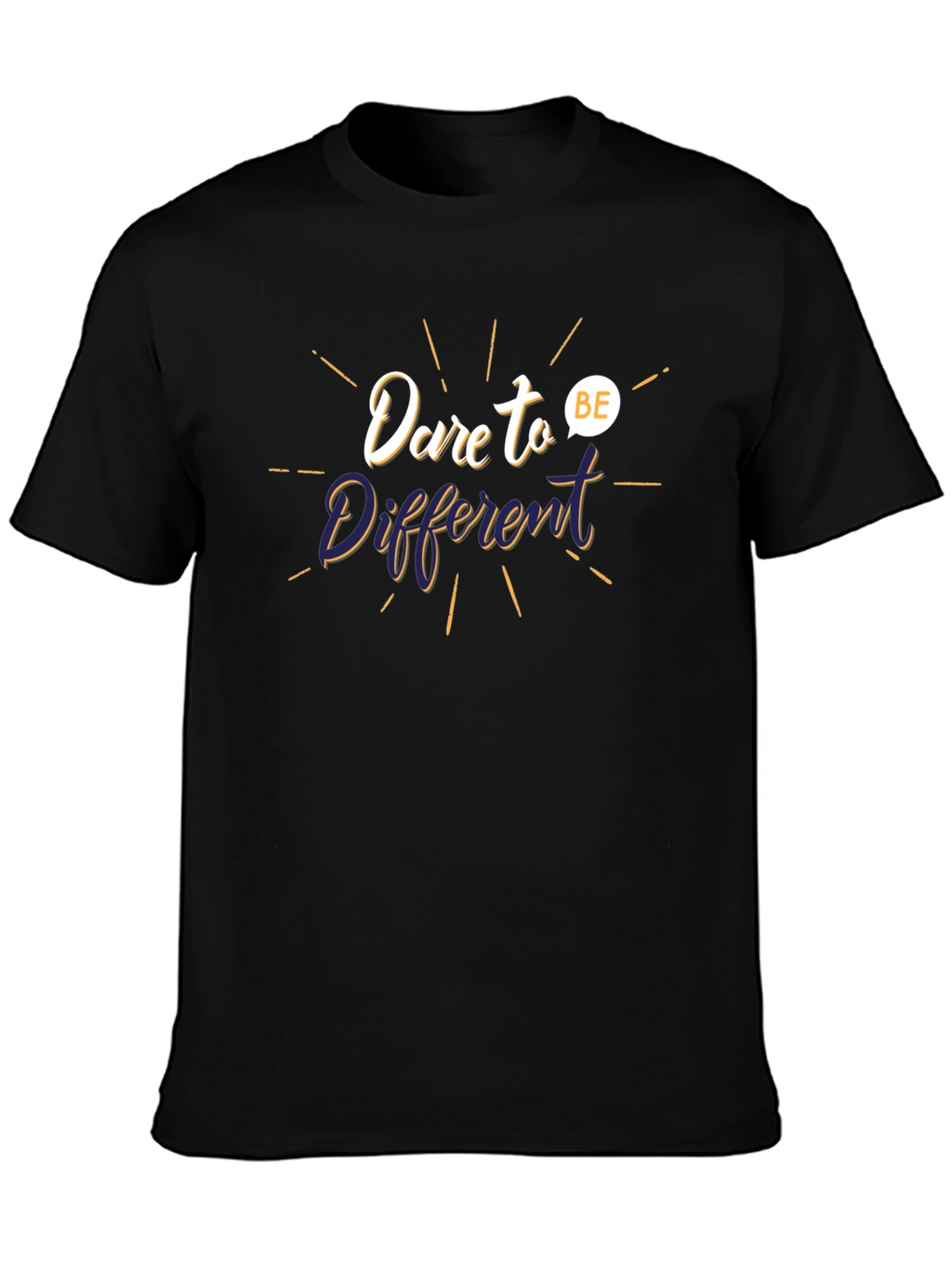 Dare to Be Different Graphic Black Tee