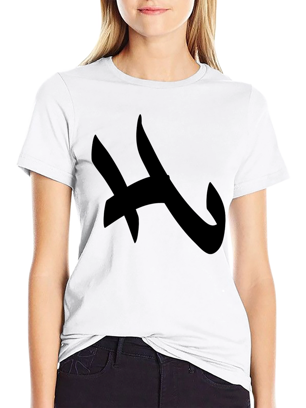 Abstract Black Graphic T-Shirt