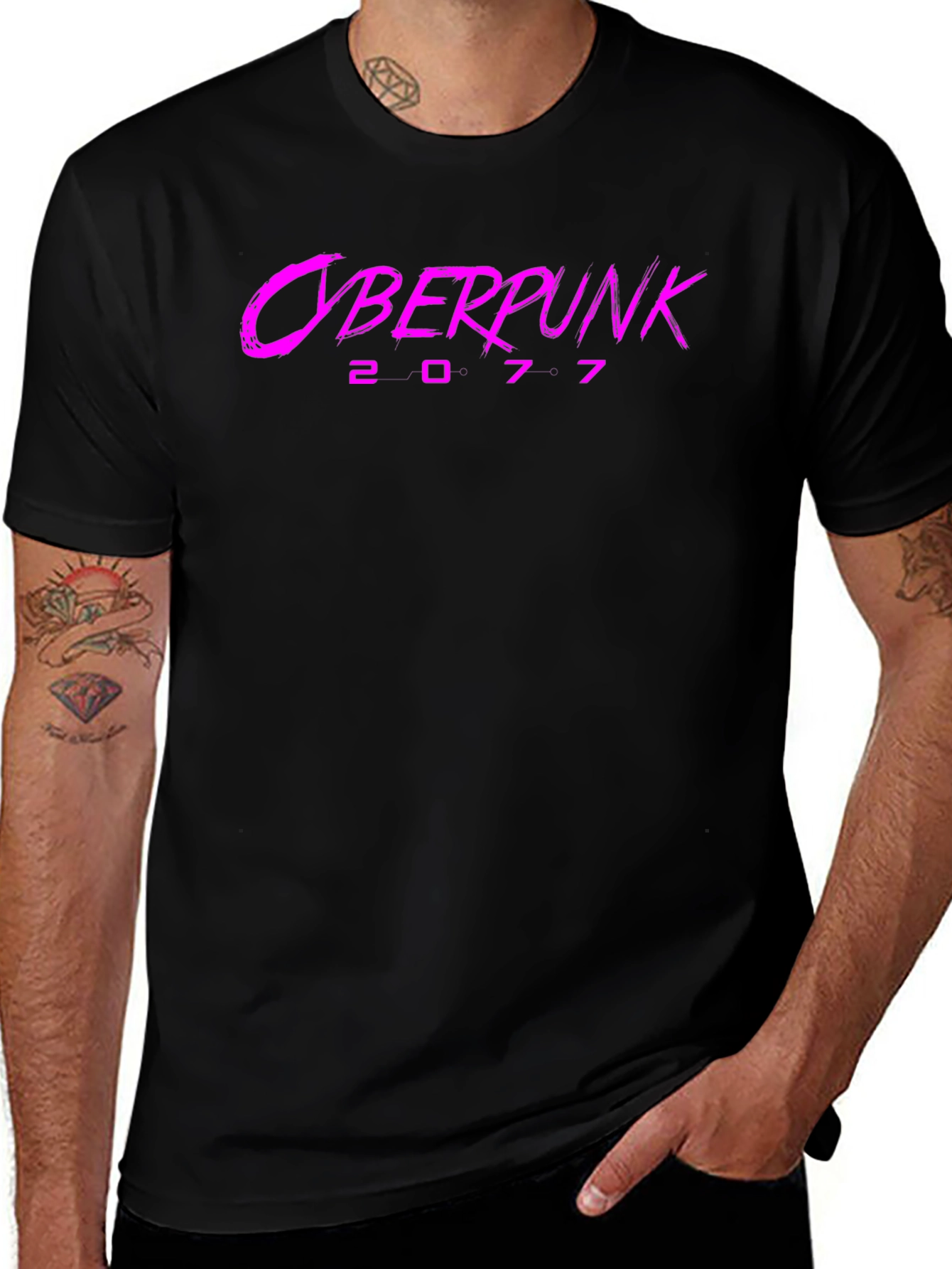 Cyberpunk 2077 Graphic Tee - Stylish Black T-Shirt