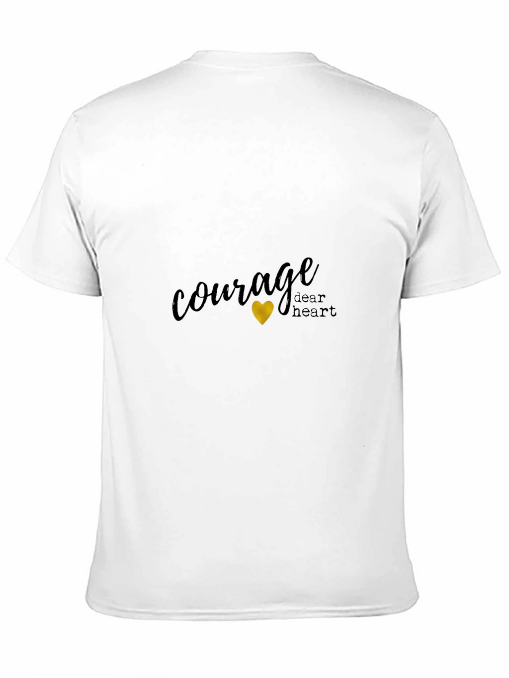 Courage Dear Heart Black Graphic Tee