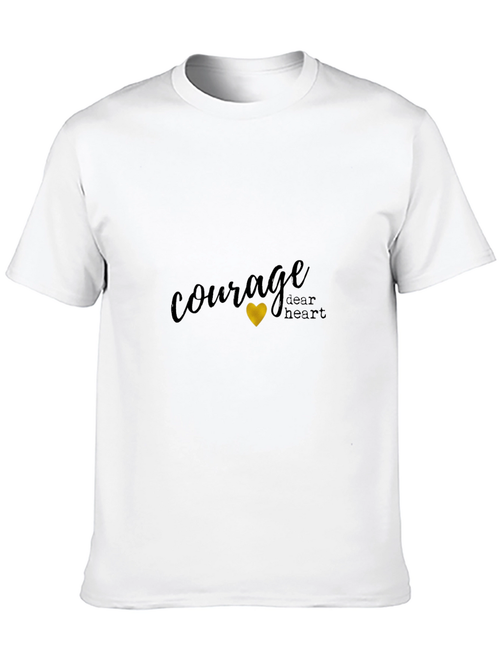 Courage Dear Heart Black Graphic Tee