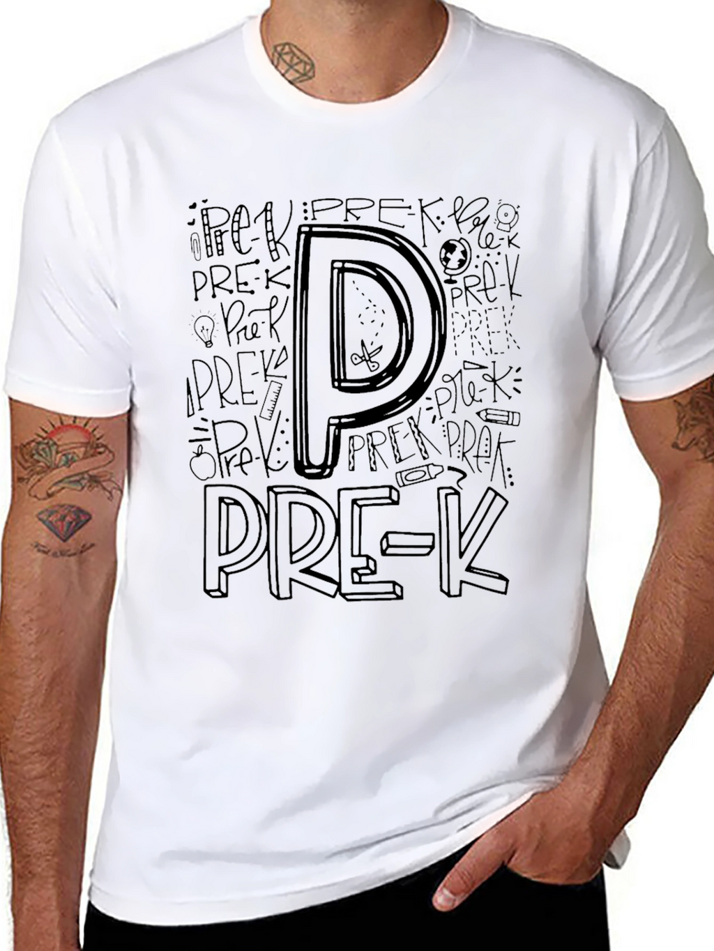 Pre-K Teacher T-Shirt - Black