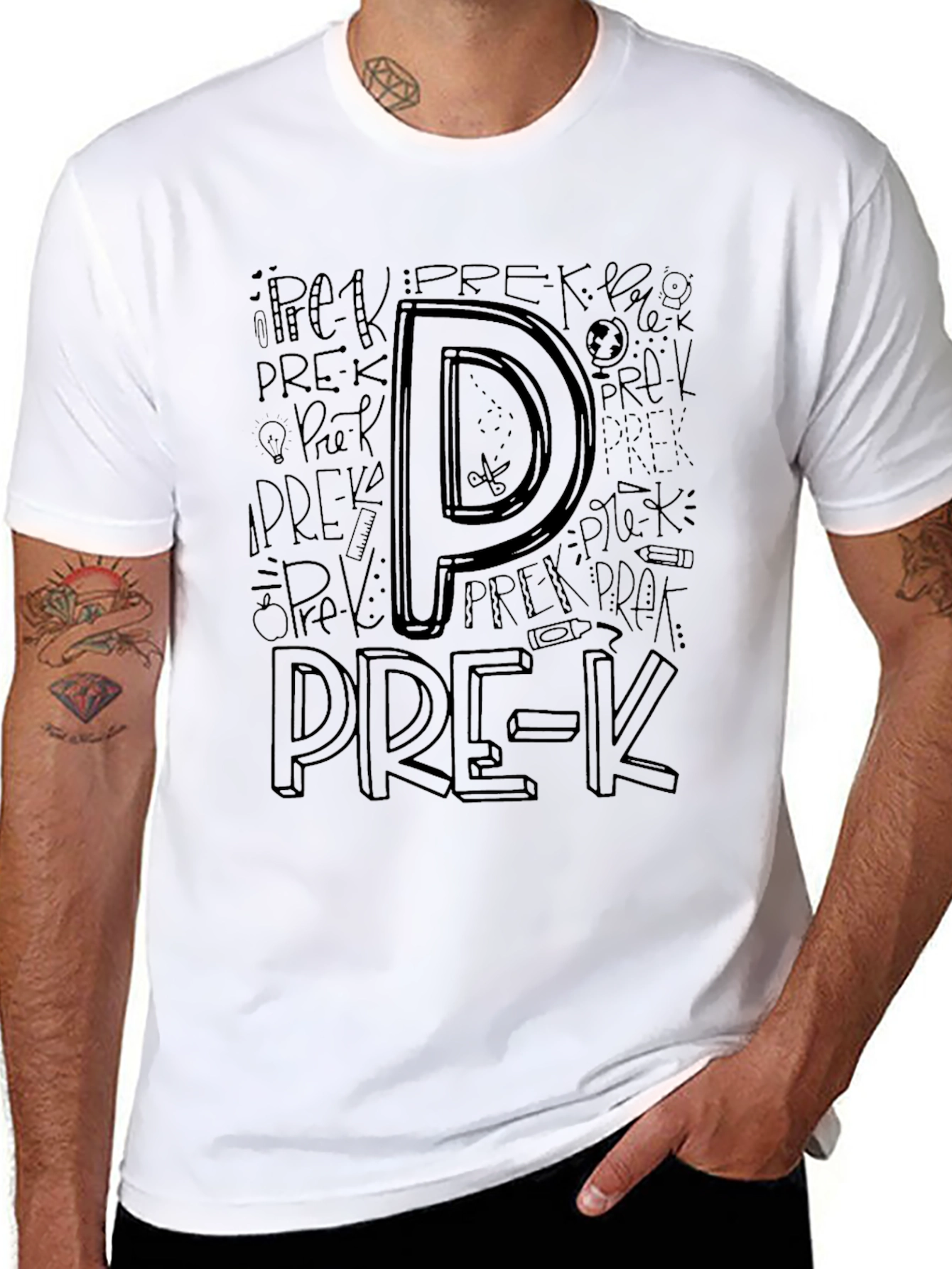 Pre-K Teacher T-Shirt - Black