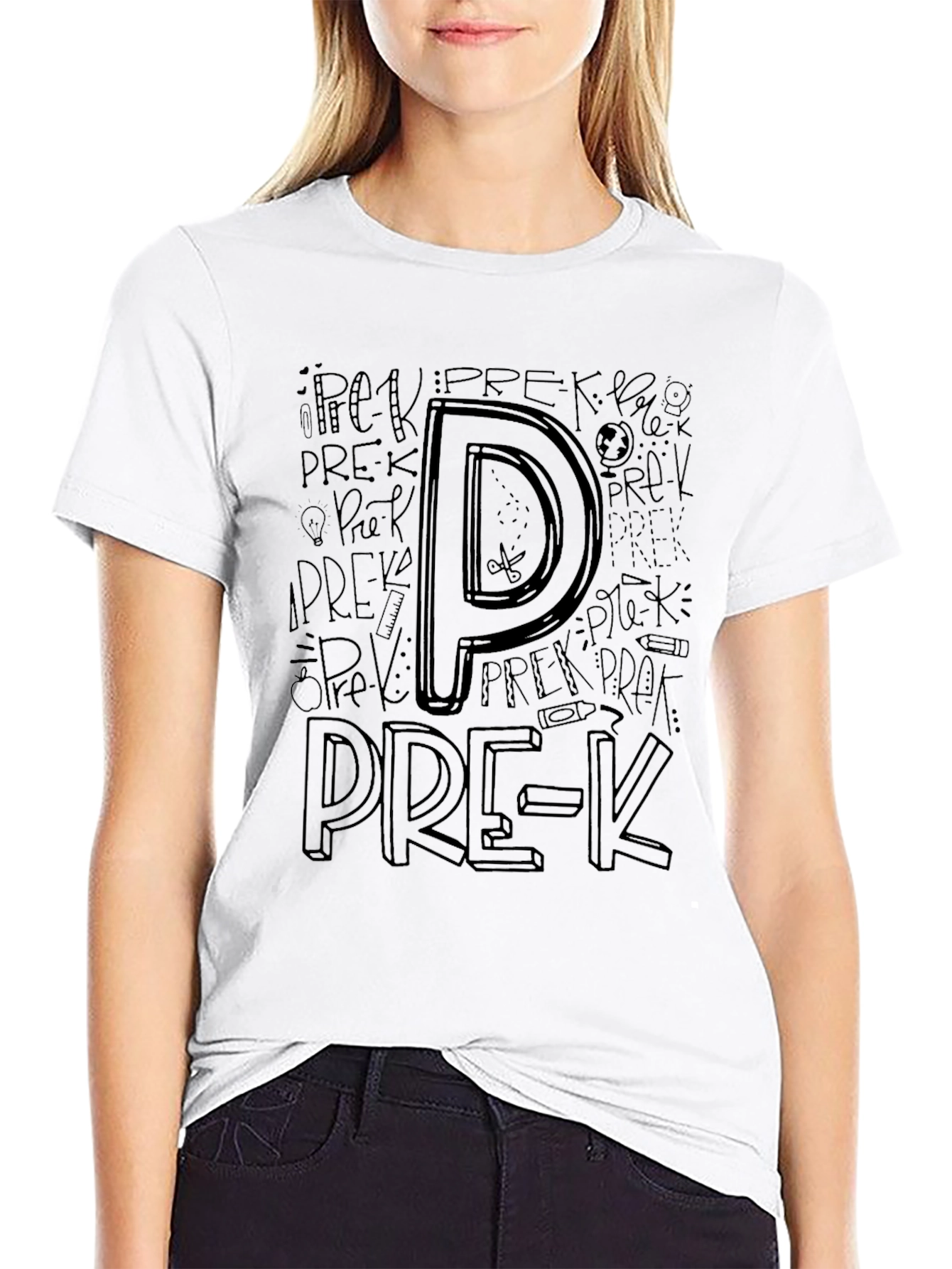 Pre-K Teacher T-Shirt - Black