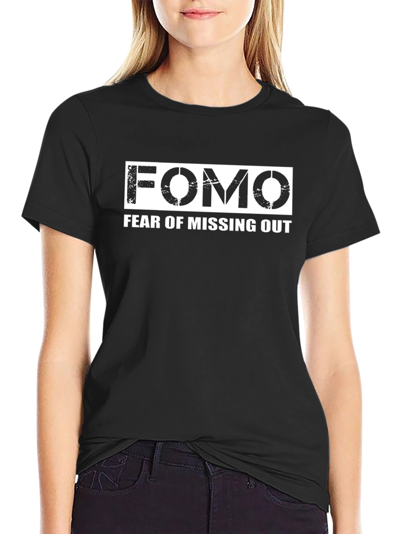 FOMO Fear of Missing Out Graphic T-Shirt