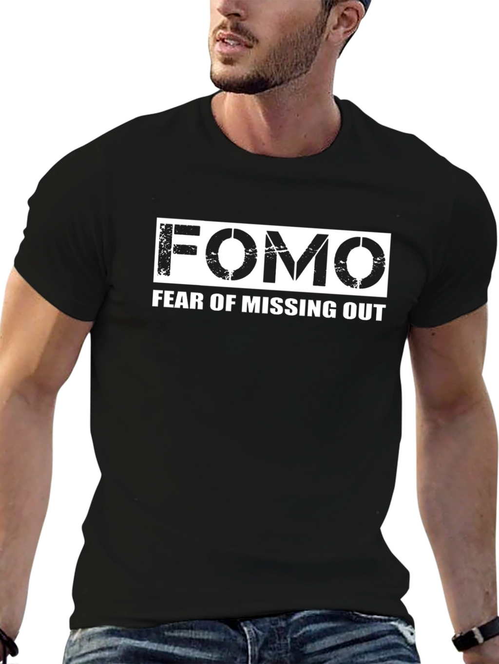 FOMO Fear of Missing Out Graphic T-Shirt