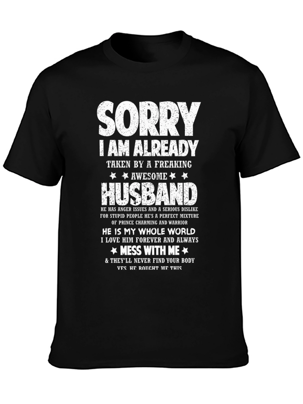 Sorry Awesome Husband Graphic Tee