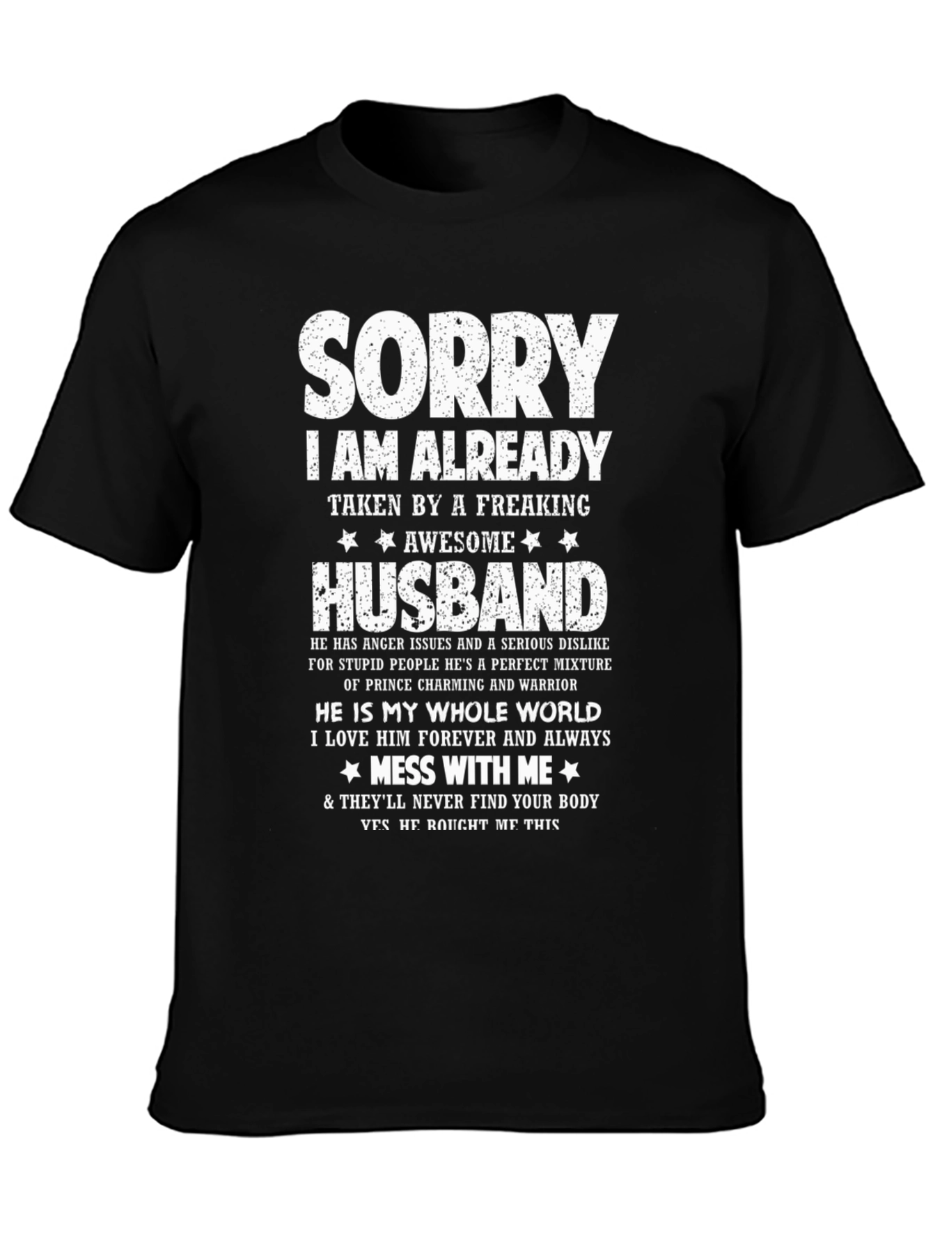 Sorry Awesome Husband Graphic Tee