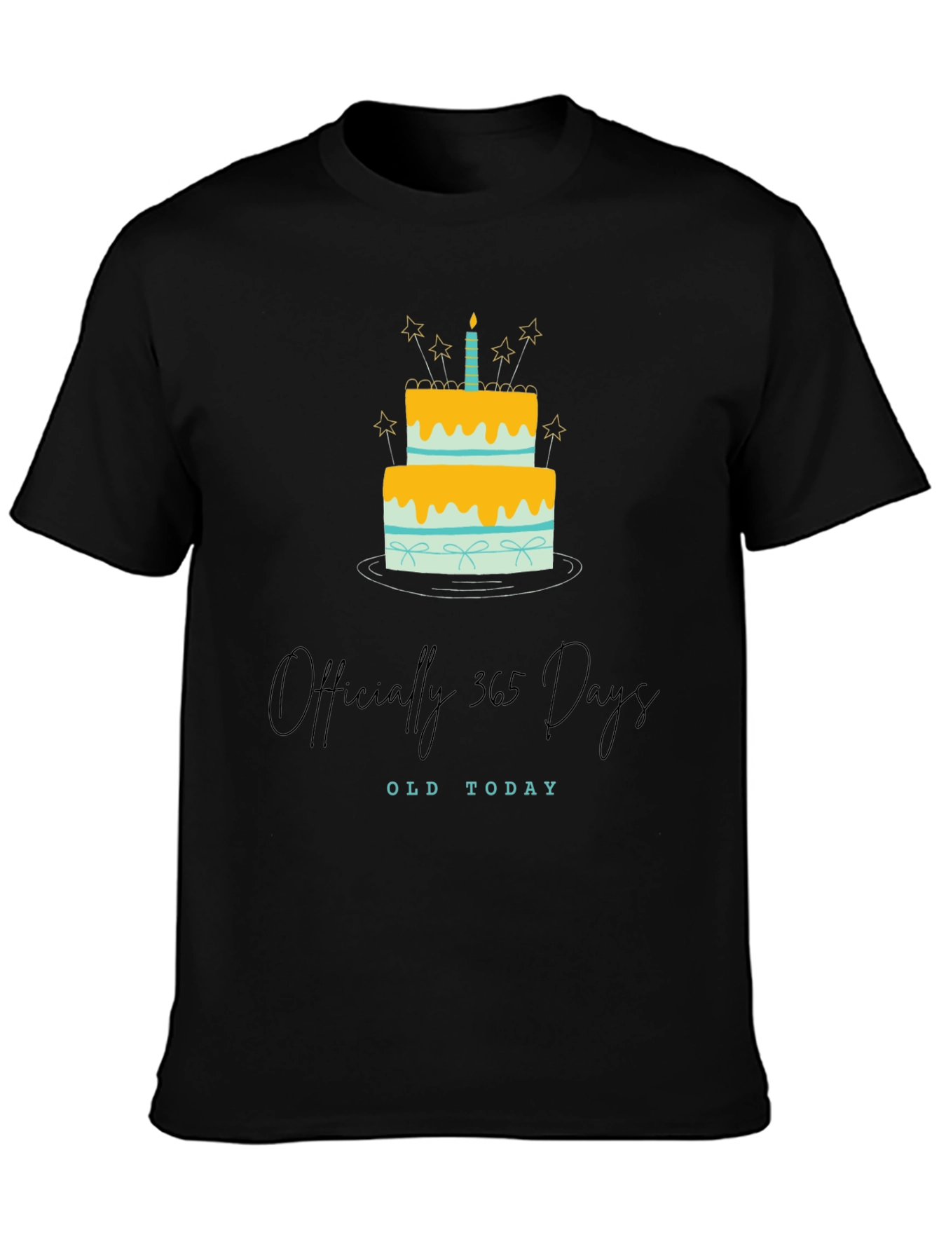 Officially 365 Days Old Birthday T-Shirt