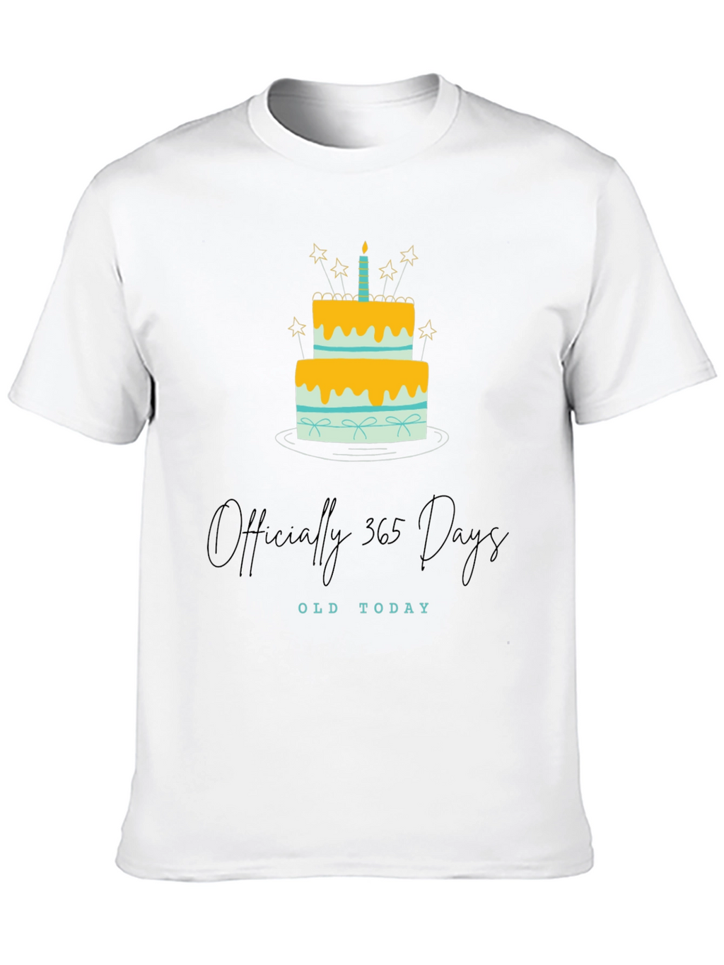 Officially 365 Days Old Birthday T-Shirt
